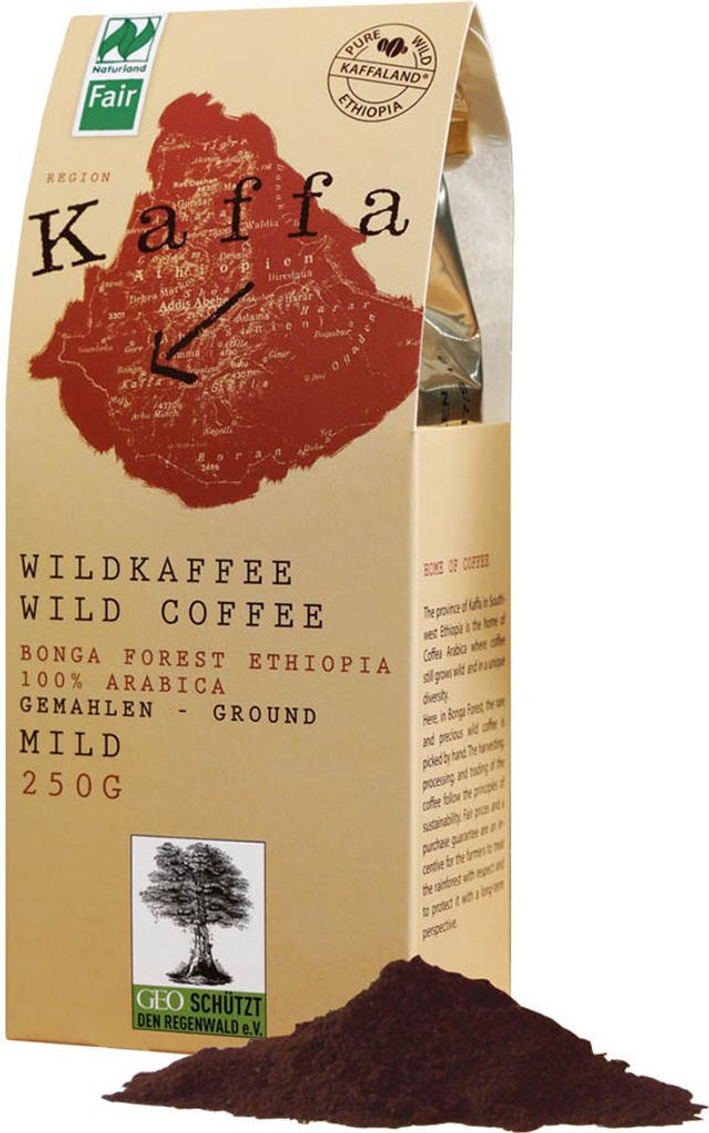 Kaffa Wildkaffee - mild gemahlen 250g