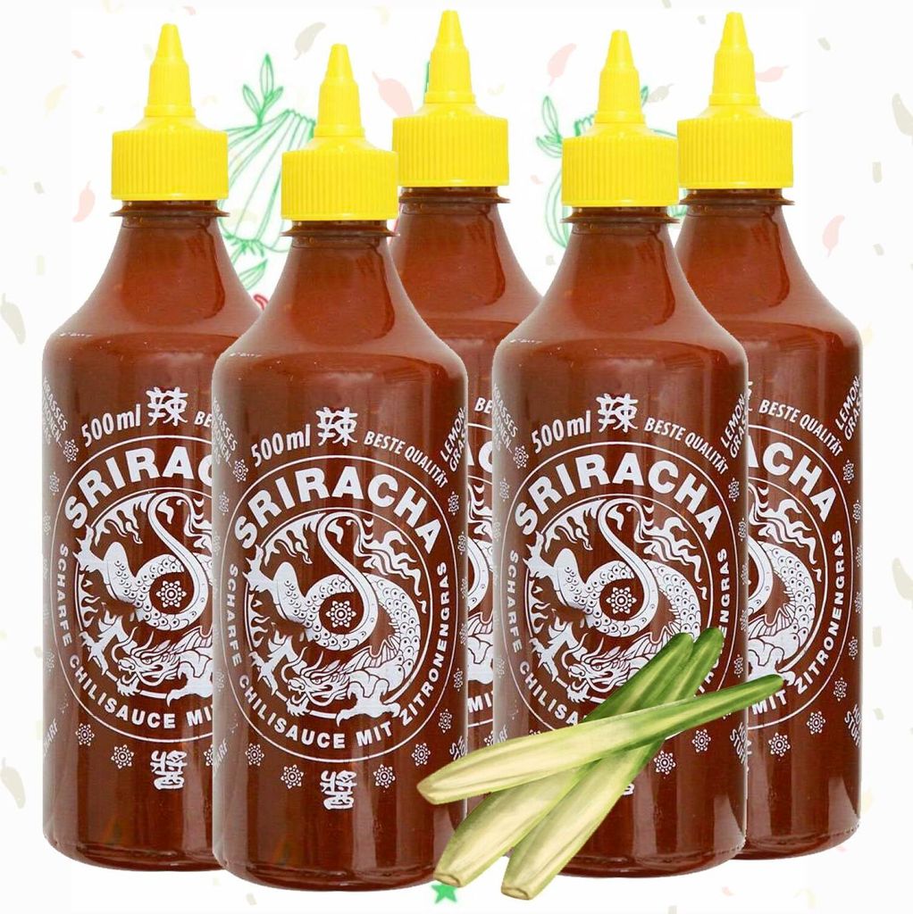 A-One Original Sriracha Sauce mit Zitronengras 12 x 500ml Produktbild 