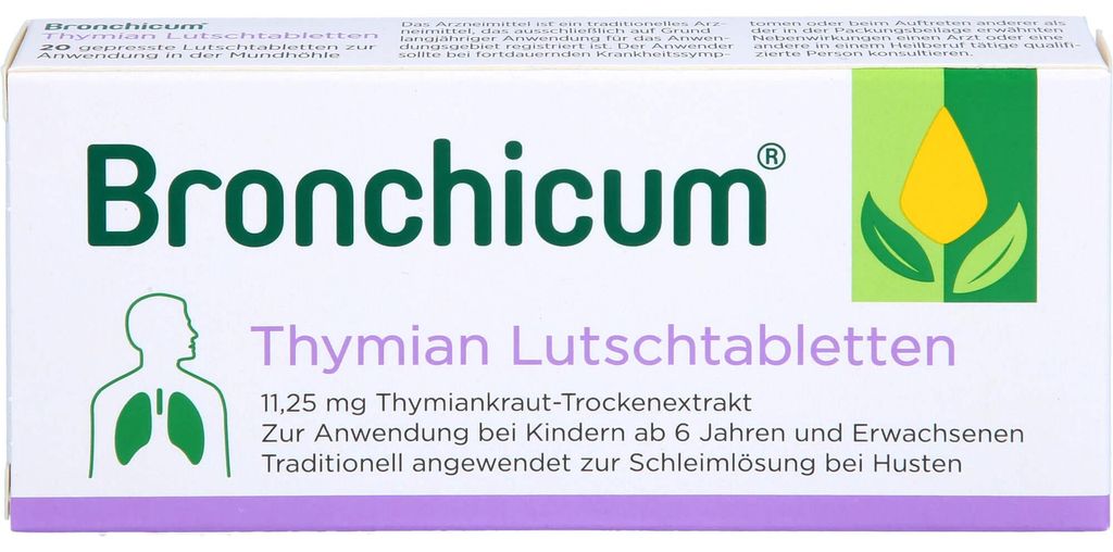 Bronchicum Thymian Lutschtabletten 20 St Produktbild 