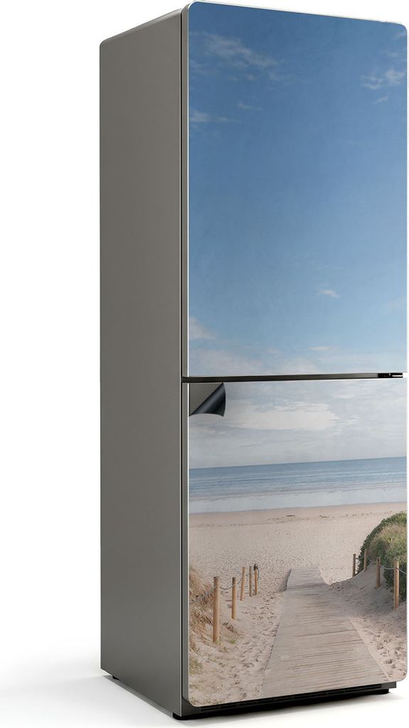 Der Weg zum Strand – Magnetische Kühlschrank Abdeckung – Dekorfolie magnetisch Küche – Kühlschrank Magnet Deko – selbstklebende Magnetta...