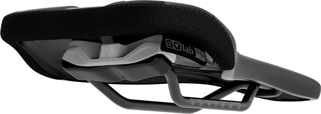 Selle VTT Confort SQLAB 6OX Ergowave Active 2.0 Noir pour Longues Sorties