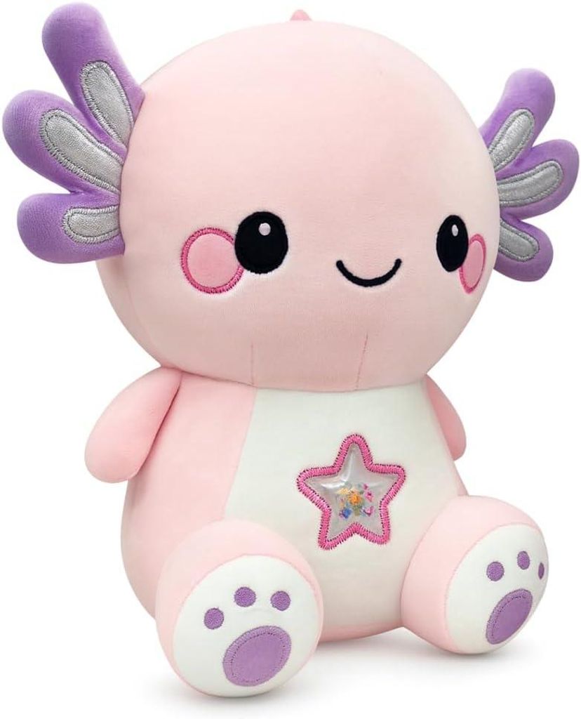 Kuscheltier Axolotl 25 cm rosa – Weiches Plüschtier Produktbild 