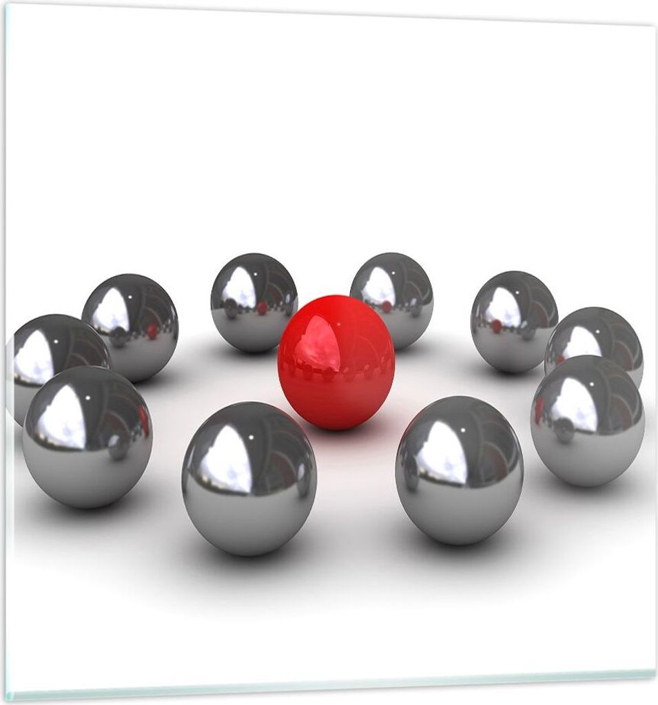 Bilder auf glas - Grafiken Abstraktion Komposition - 40x40cm - Glasbilder - Wandbilder - Kunstdruck - zum Aufhängen bereit - Wanddekoration aus Gl...