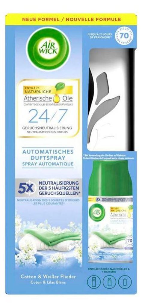 Airwick FM Max Starter-Set Baumwolle & Weißer Flieder  (250 Produktbild 