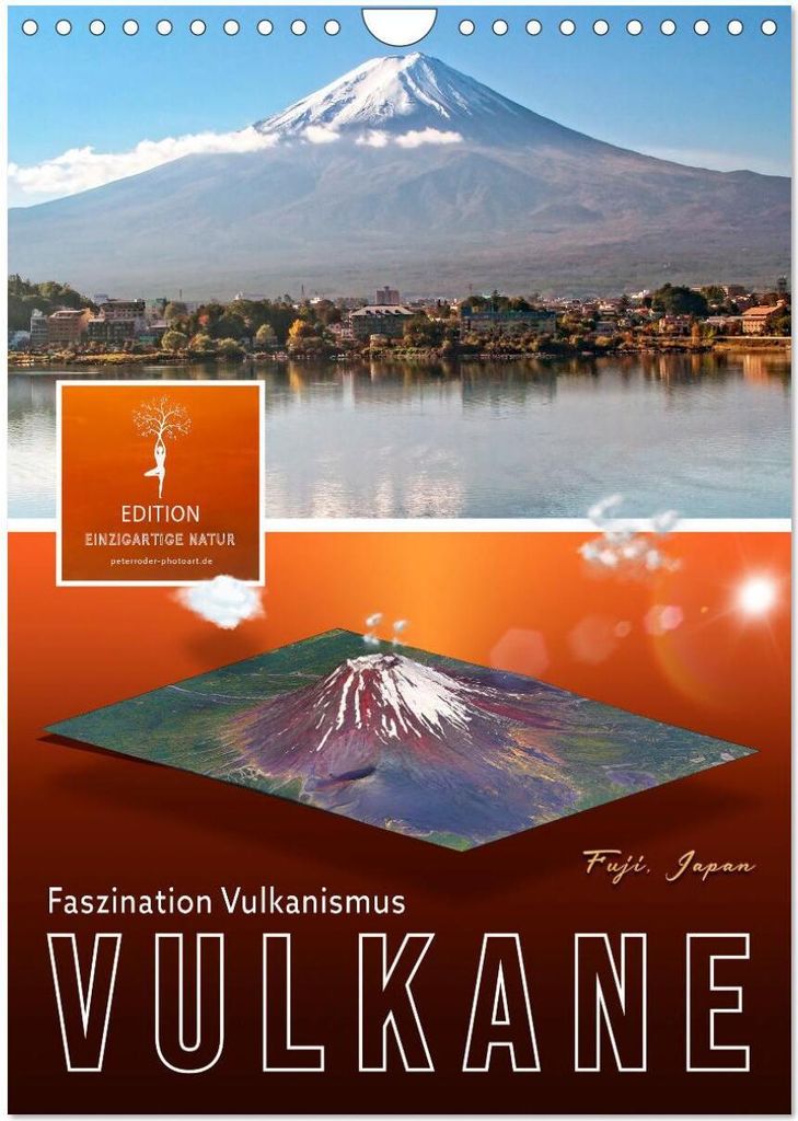 Vulkane - Faszination Vulkanismus (Wandkalender 2026 DIN A4 hoch), CALVENDO Monatskalender