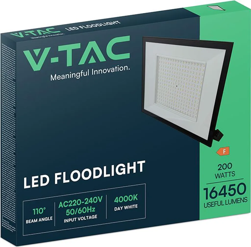 Projecteur extérieur LED 200W étanche IP65 pour éclairage grand angle