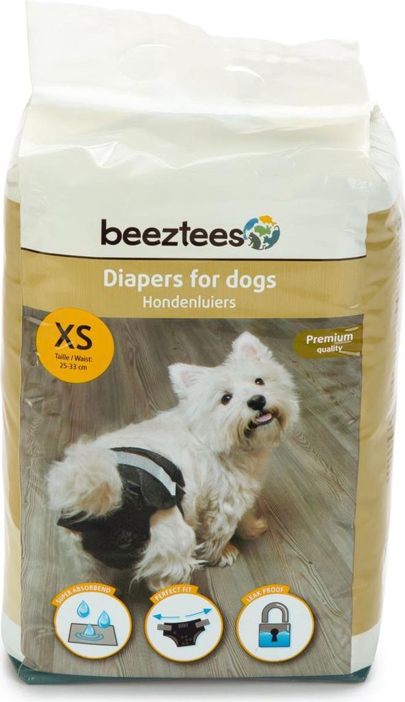 Beeztees - Hundewindel - schwarz - XS - 22Stk. Produktbild 