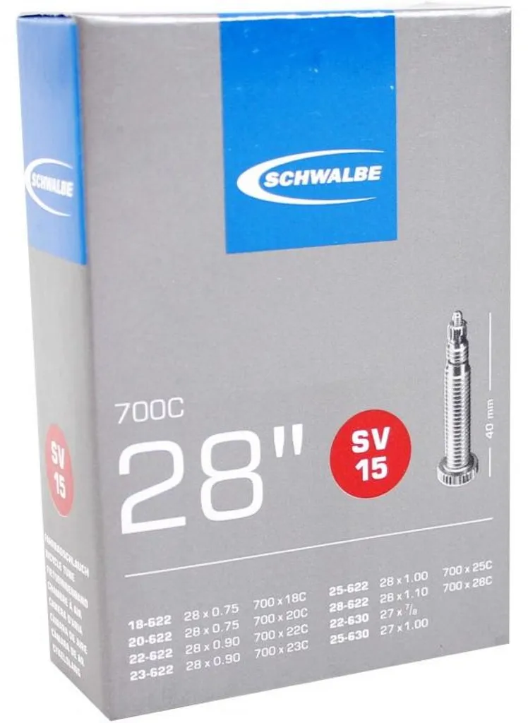 Évitez les crevaisons avec la chambre à air Schwalbe Race SV15 700x28c