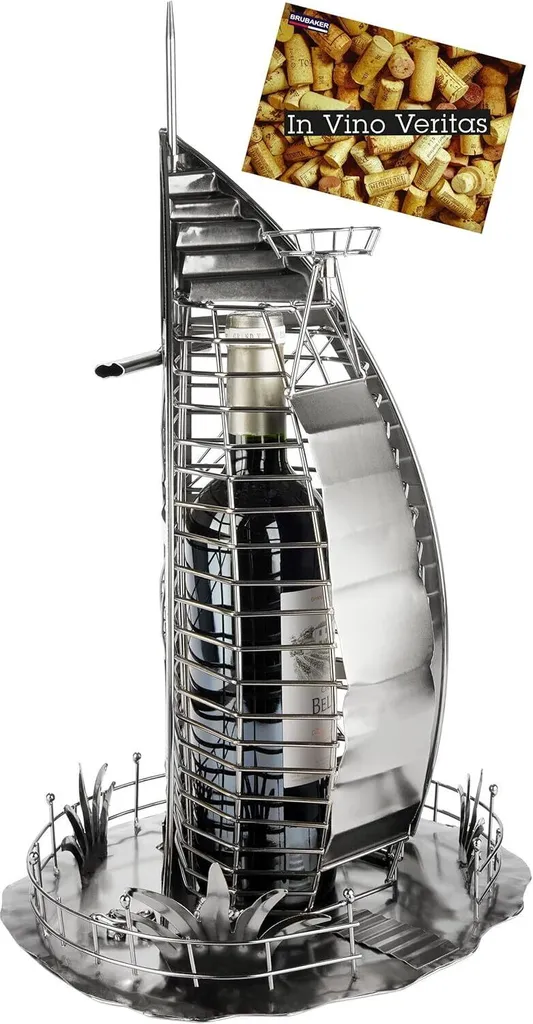 Regalo Architetto: Portabottiglie Metallo Dubai Burj al Arab BRUBAKER