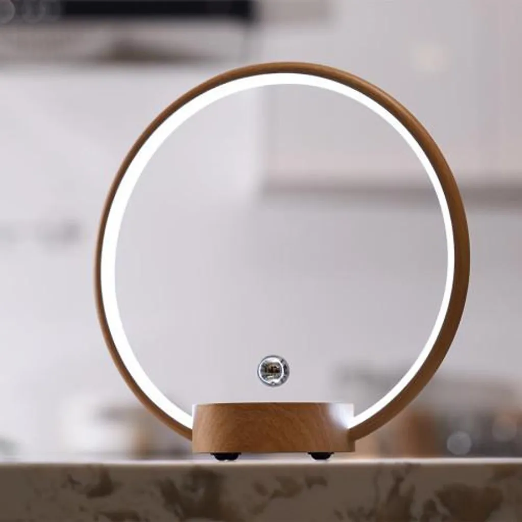 Lampe design CIRCLO bois à lévitation - Éclairage LED flottant unique