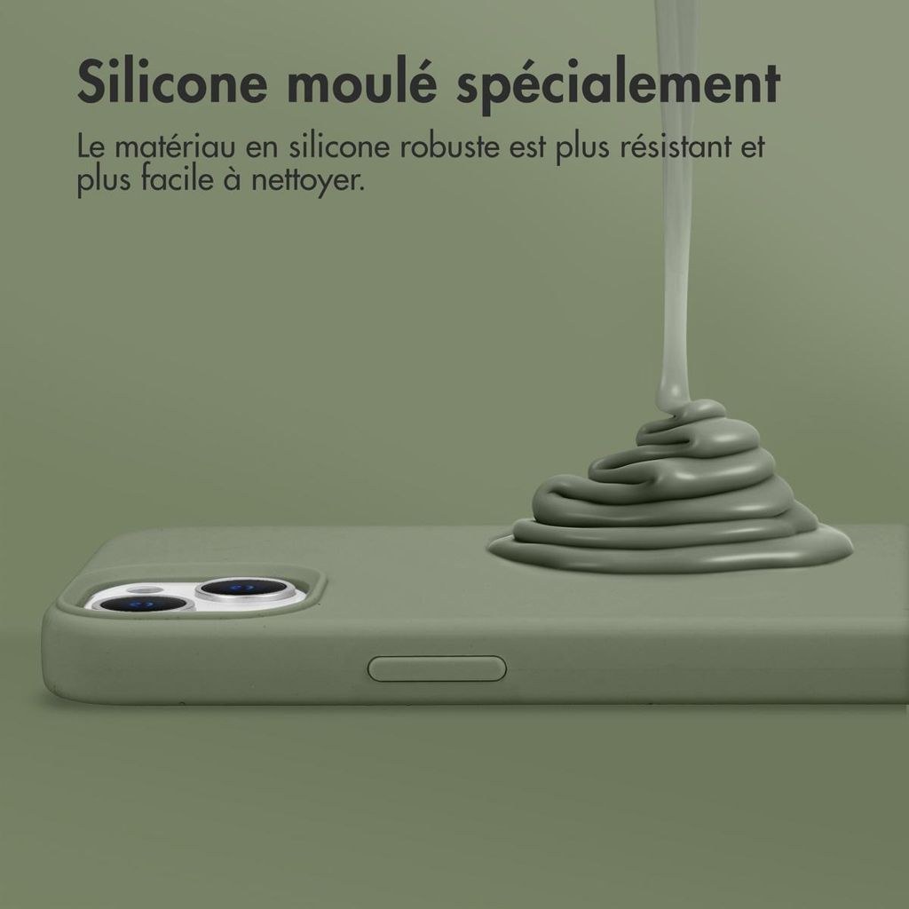 Coque arrière en silicone liquide Accezz avec MagSafe pour Image du produit 