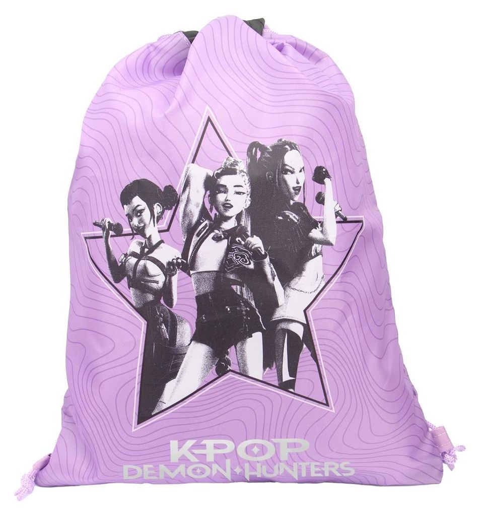 Turnbeutel Kinder Mädchen KPOP Demon Hunters Huntrix Produktbild 