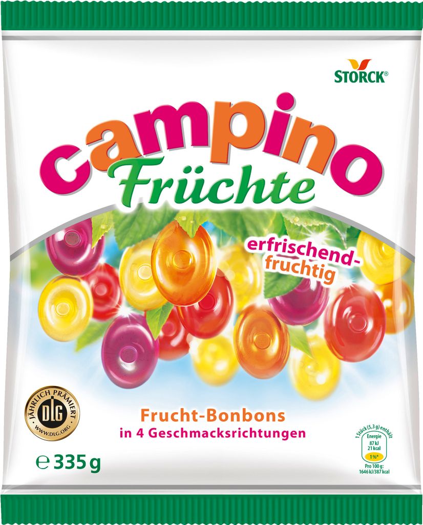 Storck Campino Früchte 58 Stück 335g