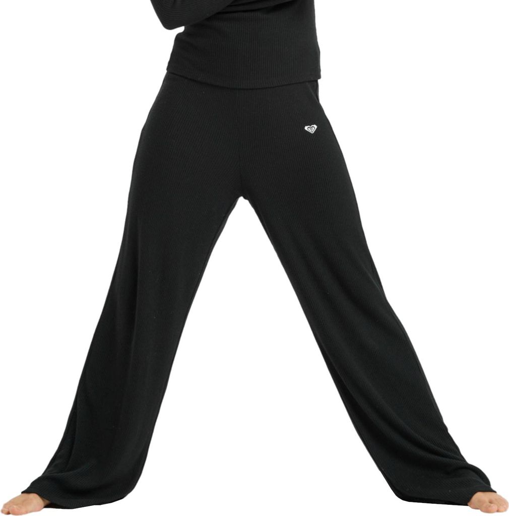 Roxy Rise & Vibe New Rib Wide ERJNP03673-KVJ0, Hose, Damen, Schwarz