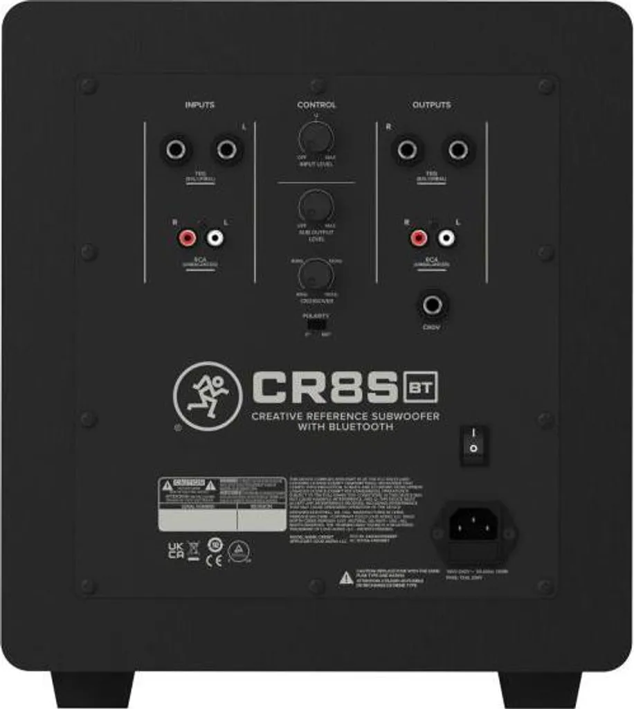 Mackie CR8S-XBT Subwoofer Actif 8 Pouces avec Bluetooth pour Studio