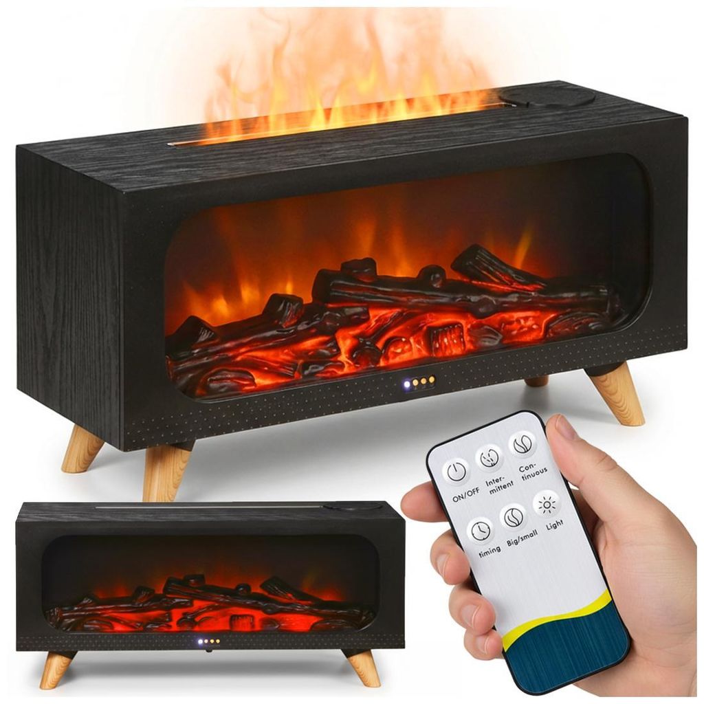 Kamin Luftbefeuchter mit Flammeneffekt – Aroma Diffuser, Produktbild 