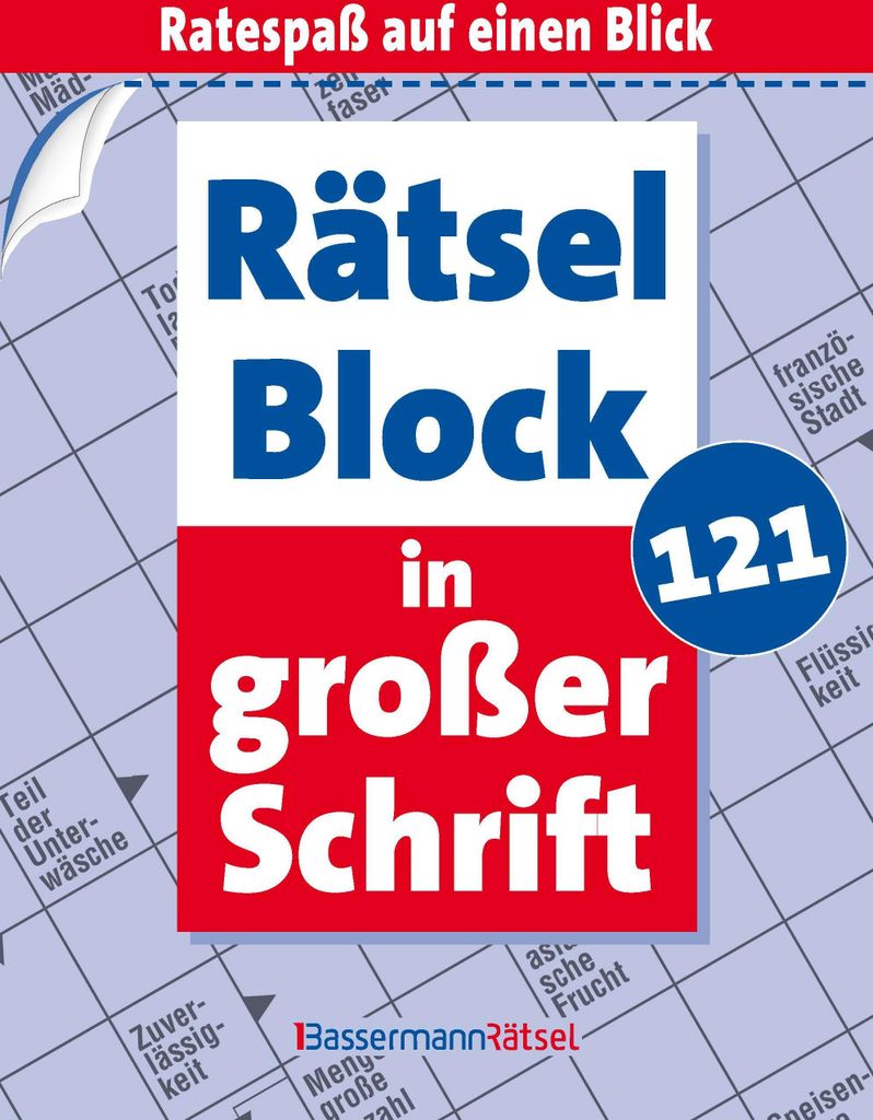 Rätselblock in großer Schrift 121 (5 Exemplare à 2,99 EUR)
