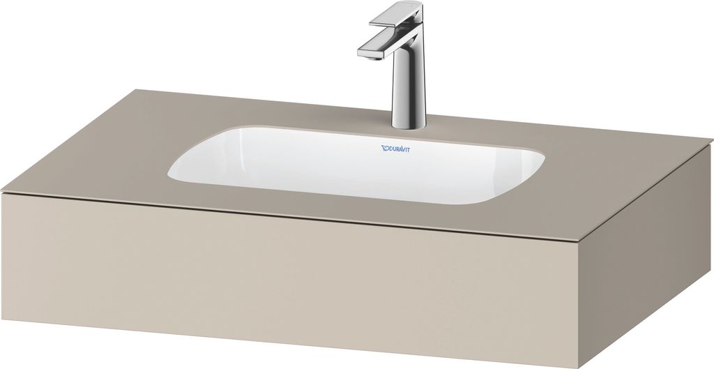 Duravit Qatego Einbauwaschtisch mit Konsole, 800x550x170mm, QA4690083830000