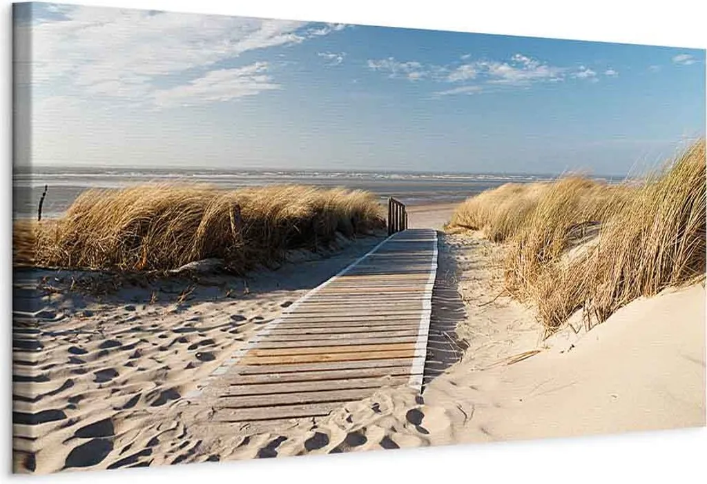 Arredo Parete Wild Beach 120x40 - Quadro Moderno Paesaggio Mare