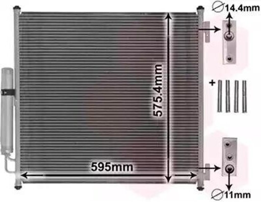 VAN WEZEL 02005218 Kondensator Klimaanlage Klimakondensator für LAND ROVER Range Rover Sport (L494) +Trockner