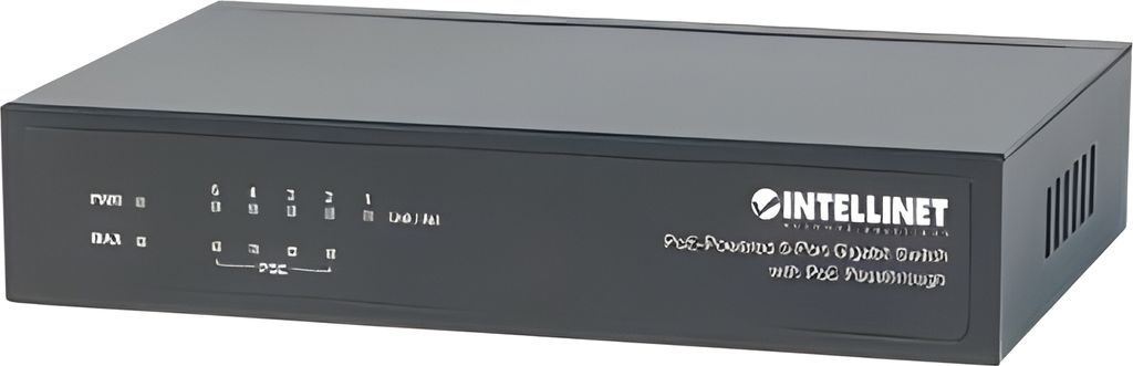 INTELLINET Switch  5x GE 4x PSE PoE+ 1x PD IEEE 802.3az Produktbild 