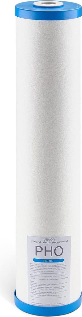 VEVOR Ersatzkartusche für den Wasserfilter für das ganze Haus, 115 x 507 mm Polyphosphat-Kalkinhibitorfilte für Wasserfiltersystem, Kalkschutzfi...
