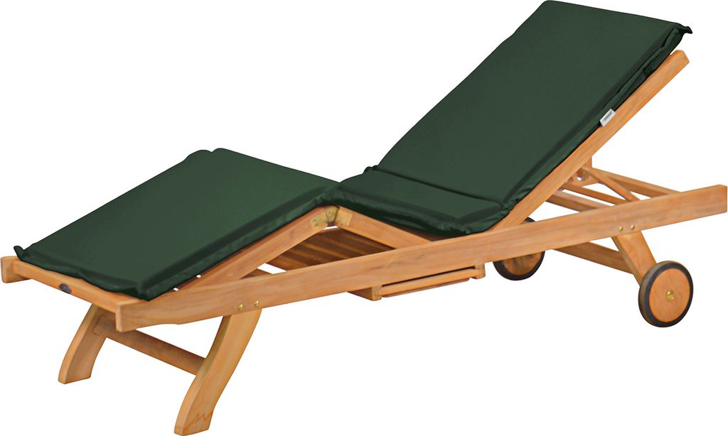 Liegenauflage Auflage Gartenliege grün Polsterauflage Produktbild 