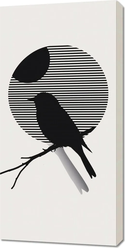 Image 50 x 100 cm Contraste de la minceur - Tableau Déco Murale Zen