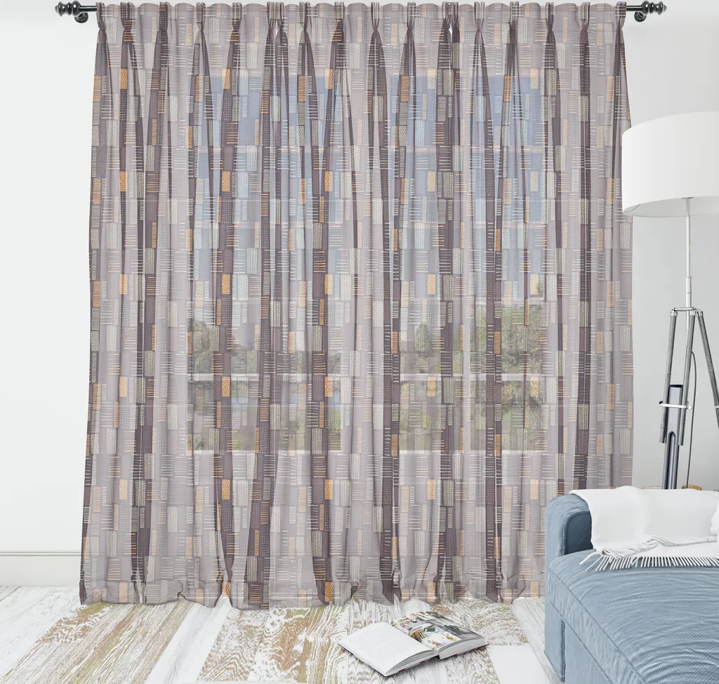 Arazzo Abakuhaus Astratto Geometrico 160x274cm - Design Moderno Seta