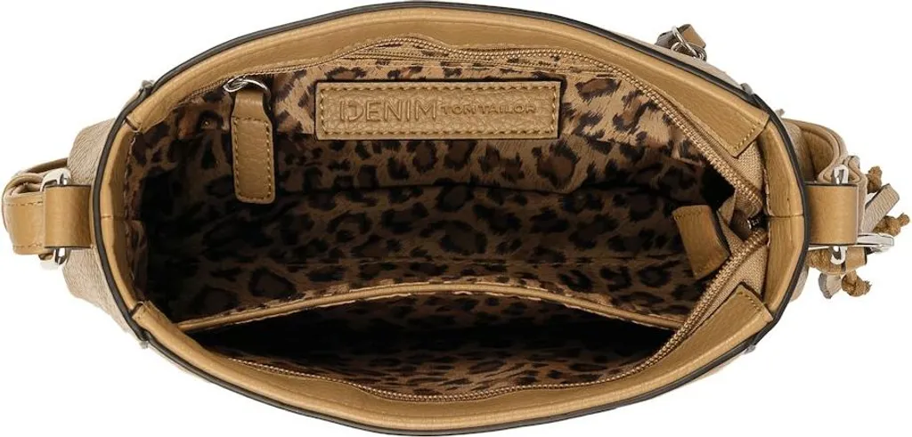Sac sacoche Priya Tom Tailor marron camel aspect cuir grainé compact - 3