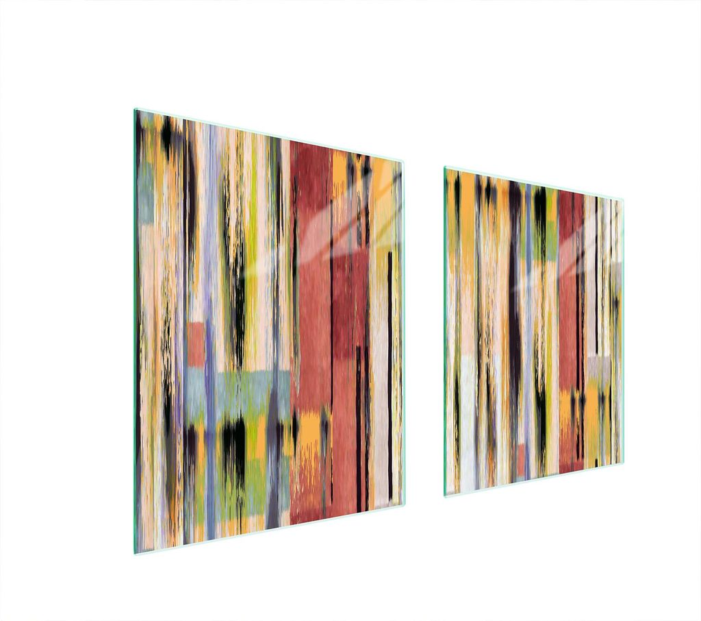 Glasschutzplatte Für Herd 85X52 Farbig