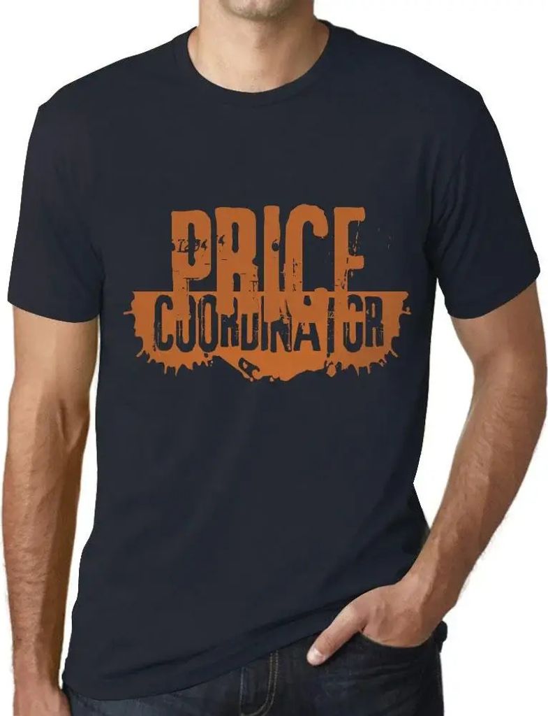 Herren Grafik T-Shirt Preis-Koordinator – Price Coordinator – Öko-Verantwortlich Vintage Jahrgang Kurzarm Lustige Druck Geburtstag Geschenk Mann