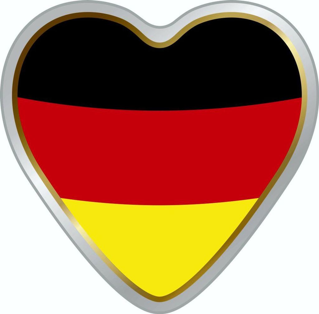 Hermann Schütz Aufkleber Herz Deutschland Dimension 40x40mm Produktbild 