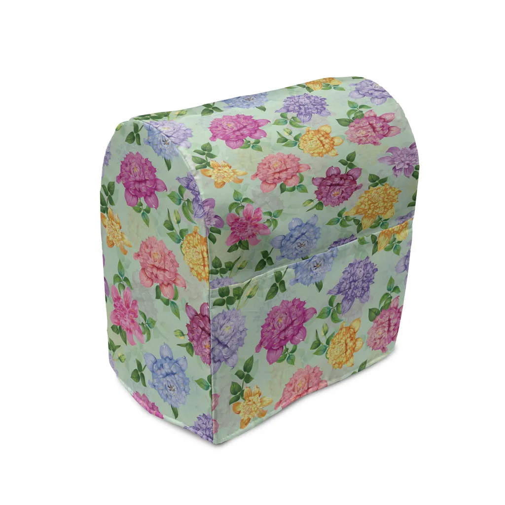 Housse de protection pour robot de cuisine avec poches motif floral