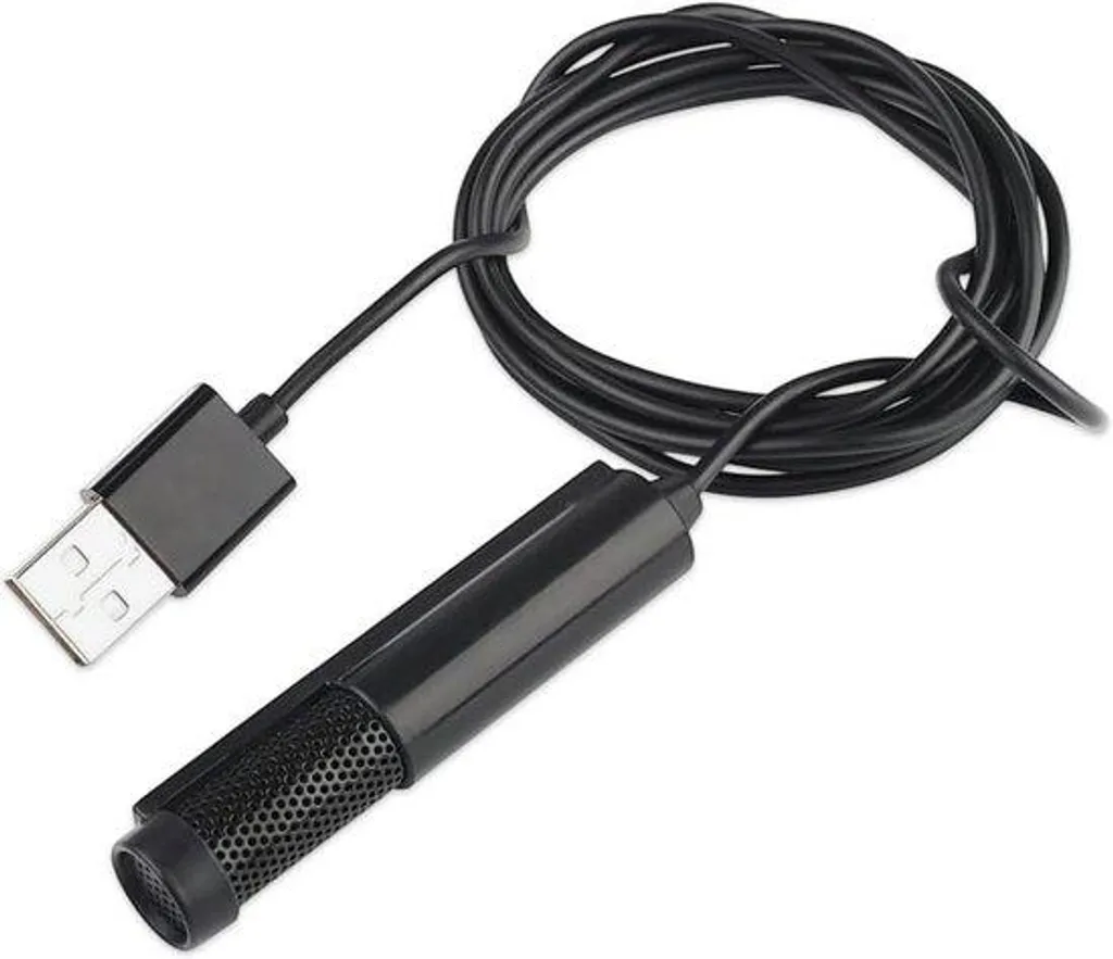 Microphone USB universel PC et Laptop avec tête flexible noire réglable