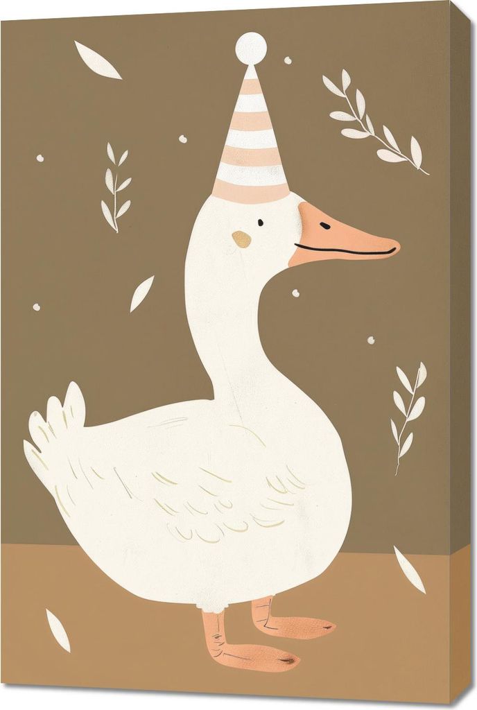 Bild 60x90cm Muster für Kinder, Mädchen und Jungen - Entchen