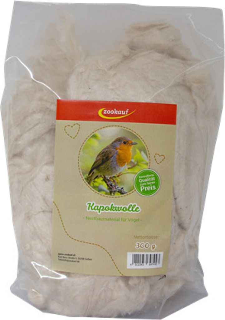 zookauf Bird Premium Kapokwolle 300 g