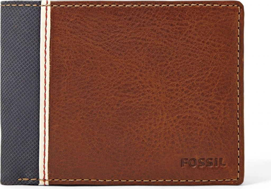 FOSSIL Leder Geldbörse Elgin International Traveler Brown Produktbild 