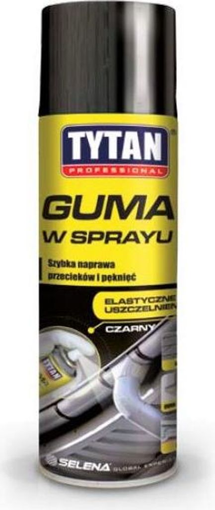A spray can of Tytan Professional Gum Spray in black.