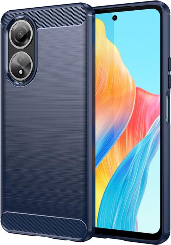 OPPO A58 Hülle - Coverup Armor Brushed TPU Back Cover - Blau