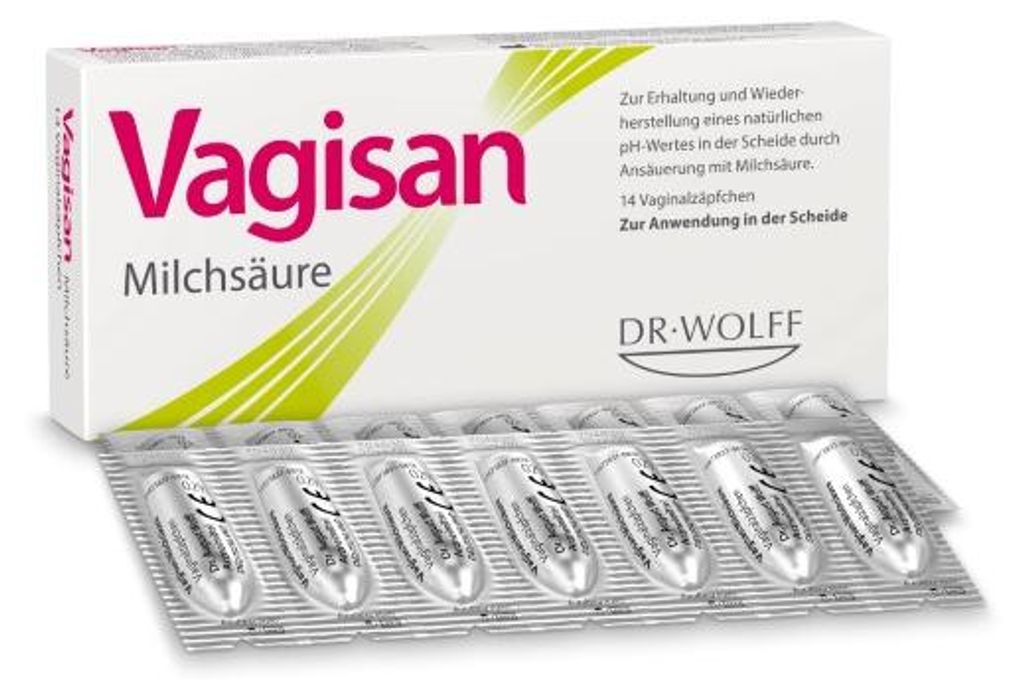 Vagisan suppositoires à l'acide lactique, 14 suppositoires Image du produit 