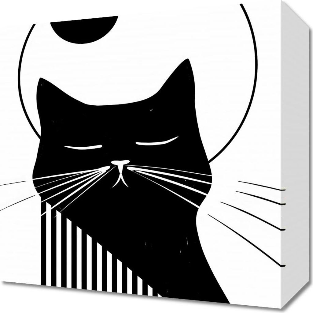 Bild 30x30cm Nächtlicher Vibrierender Schmusetiger