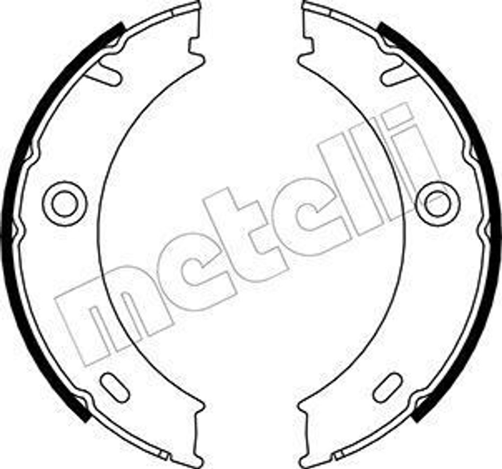METELLI 53-0240 Handbremsbeläge für VW LT 28-46 II Kastenwagen (2DA, 2DD, 2DH) Handbremse 170,0mm