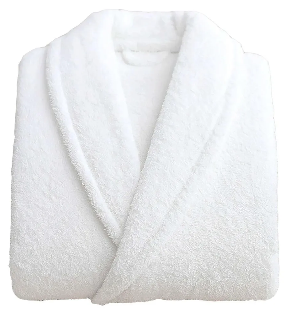 Peignoir de Bain Anti-Froid en Coton Blanc Épais 400g/m² Absorbant