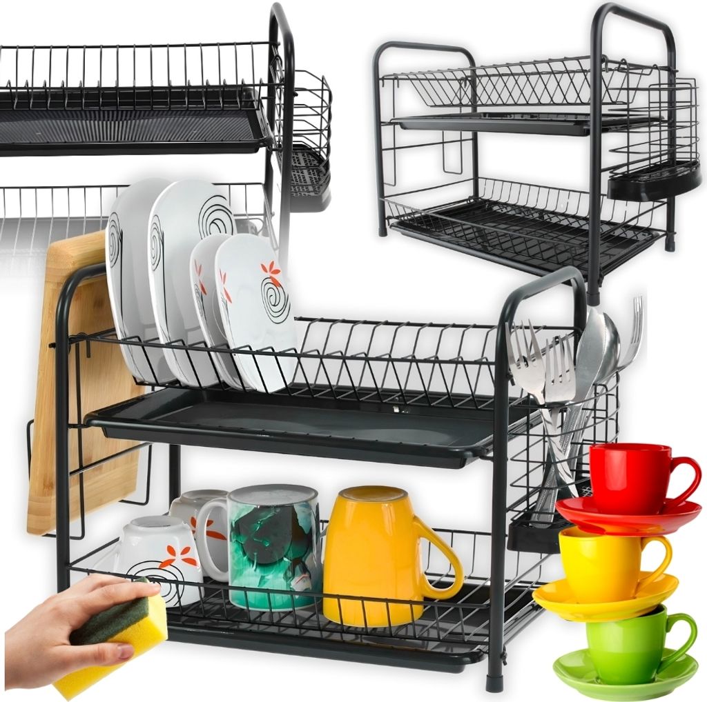 Velká dvouúrovňová myčka nádobí se sušičkou stojící na Obrázek produktu 