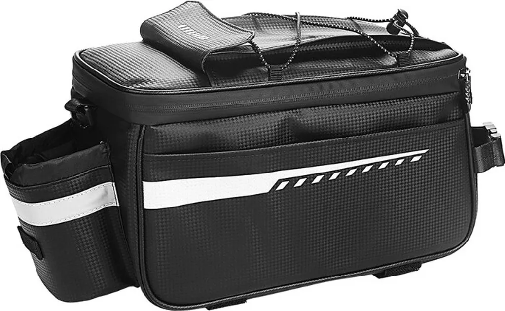 Sacoche vélo porte-bagages 8L noire : gardez vos repas au frais