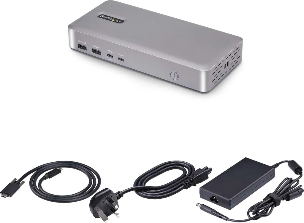 Docking Station USB4 pour Double Écran 4K 60Hz - Hub USB-C Haute Vitesse - 9