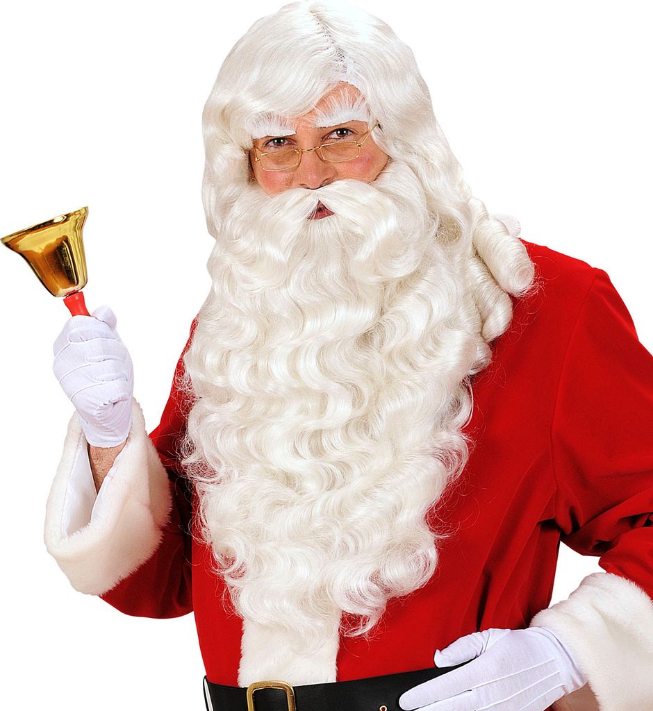 Santa Claus Weihnachtsmann Perücke, Bart, Augenbrauen Produktbild 12