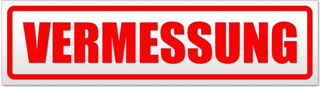 Kiwistar - Autoaufkleber - Rot - 45 x 12 cm - Vermessung - Hinweis Aufkleber Sticker für Auto, Kfz, Fahrrad, PKW, LKW