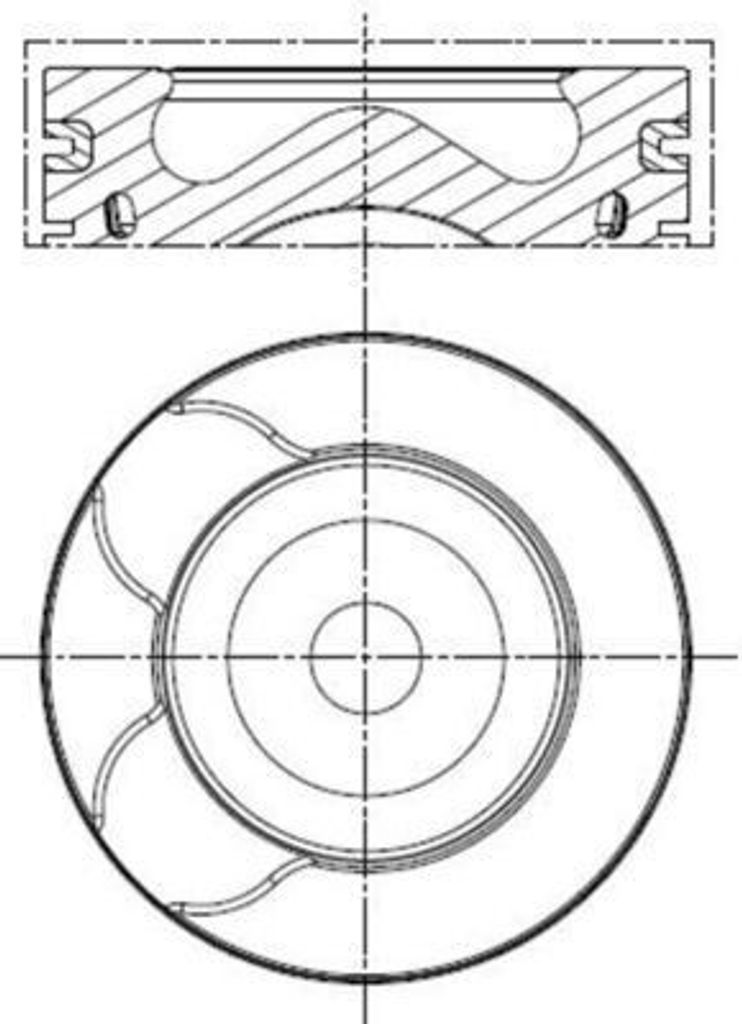 MAHLE 039 PI 00128 000 Kolben für FORD MONDEO IV Turnier (BA7) S-MAX (WA6) GALAXY (WA6) MONDEO IV (BA7) MONDEO IV Stufenheck (BA7) passend für PE...